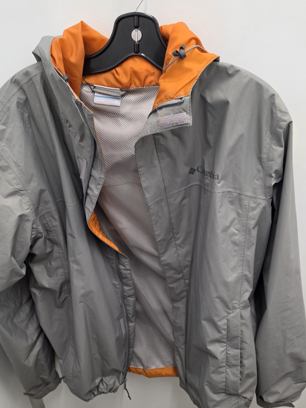 Columbia Men's Gray Shell Jacket with Orange Lining